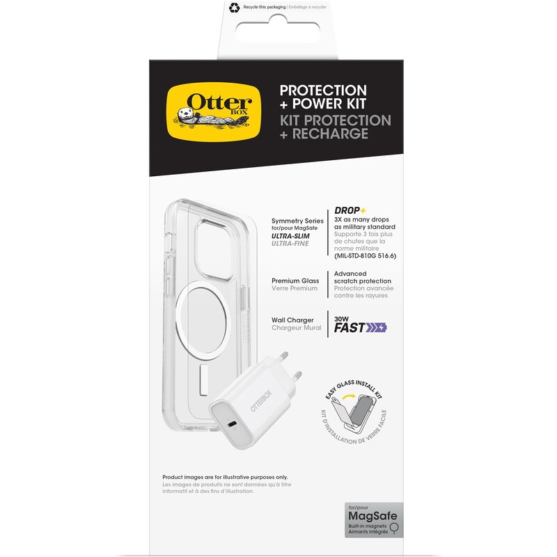 OtterBox Protection / Power KIT Apple iPhone 16 Pro - clear/white