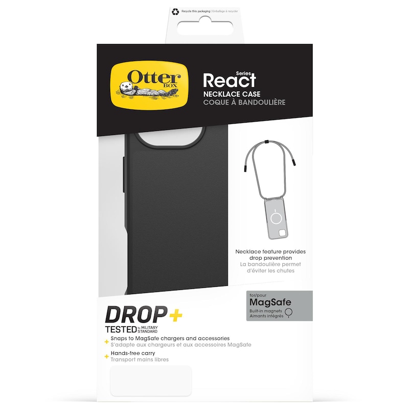 OtterBox React Necklace MagSafe Apple iPhone 16 - black