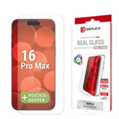 DISPLEX Real Glass + Case iPhone 16 Pro Max