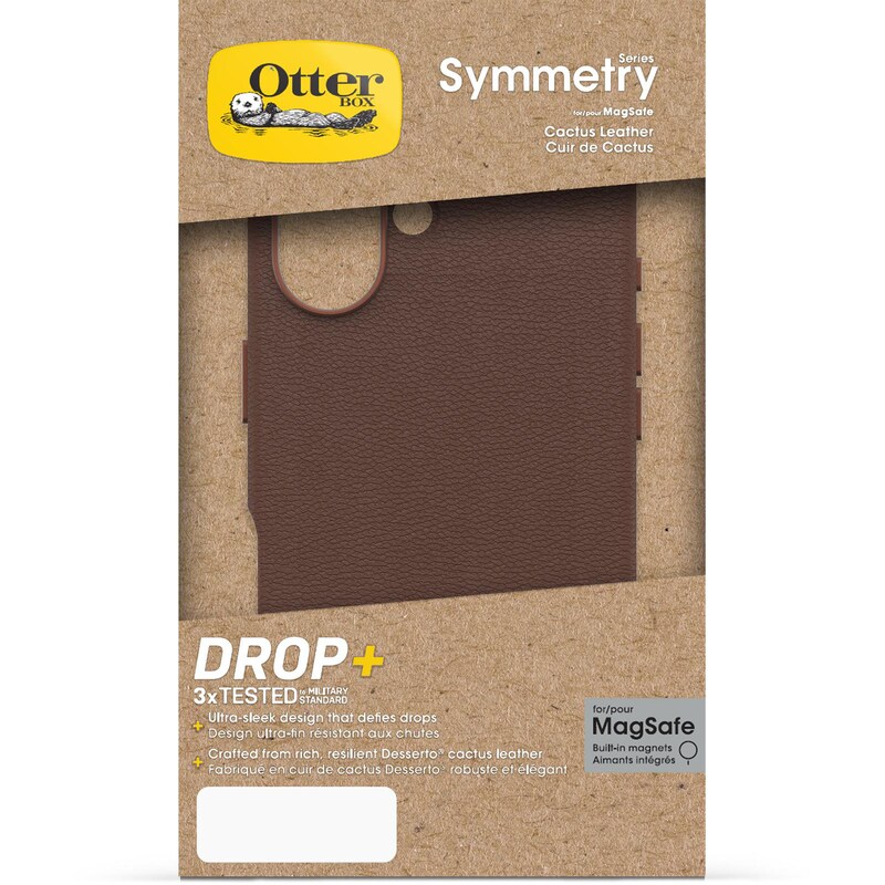 OtterBox Symmetry Cactus Leather Apple iPhone 16 Rich Adobe - brown