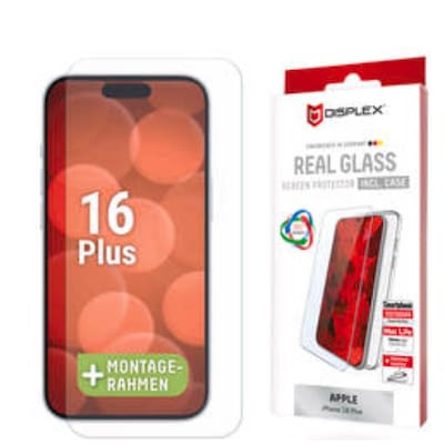 DISPLEX Real Glass + Case iPhone 16 Plus