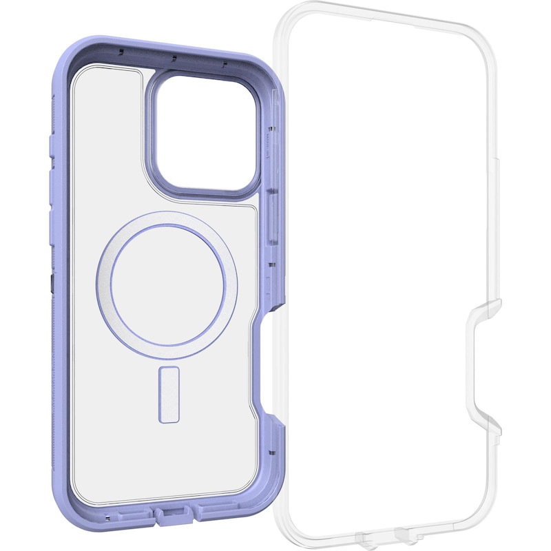 OtterBox Defender XT Clear Apple iPhone 16 Pro Max Lavender Haze - clear/purple