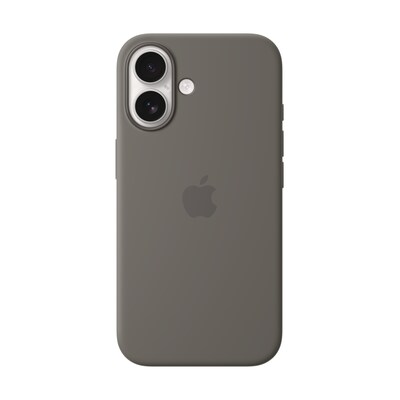 Image of Apple Original iPhone 16 Silikon Case mit MagSafe - Steingrau