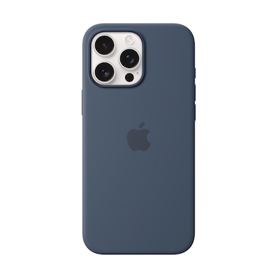 Apple Original iPhone 16 Pro Max Silikon Case mit MagSafe - Denim