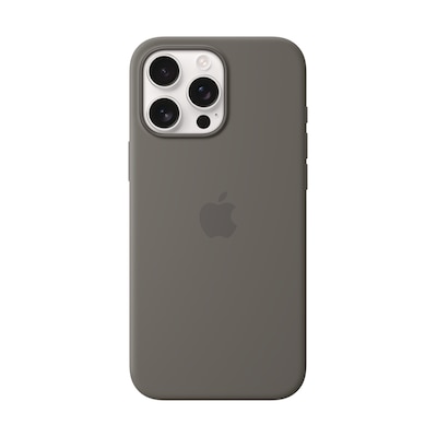 Image of Apple Original iPhone 16 Pro Max Silikon Case mit MagSafe - Steingrau