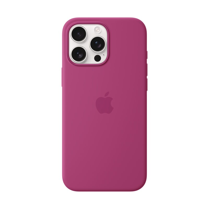 Apple Original iPhone 16 Pro Max Silikon Case mit MagSafe - Fuchsia