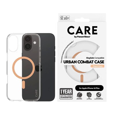 CARE by PanzerGlass® Flagship Case Transparent Urban Combat MagSafe iPhone 16 Plus