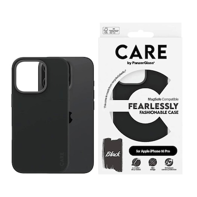 CARE by PanzerGlass® Fashionable Case Schwarz m. MagSafe iPhone 16 Pro