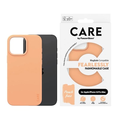 CARE by PanzerGlass® Fashionable Case Peachy m. MagSafe iPhone 16 Pro Max