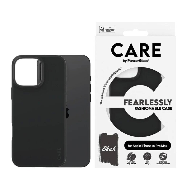 CARE by PanzerGlass® Fashionable Case Schwarz iPhone 16 Pro Max