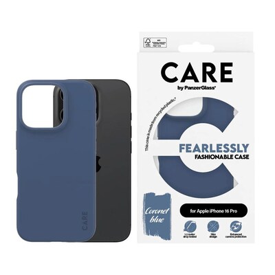 CARE by PanzerGlass® Fashionable Case Blau iPhone 16 Pro