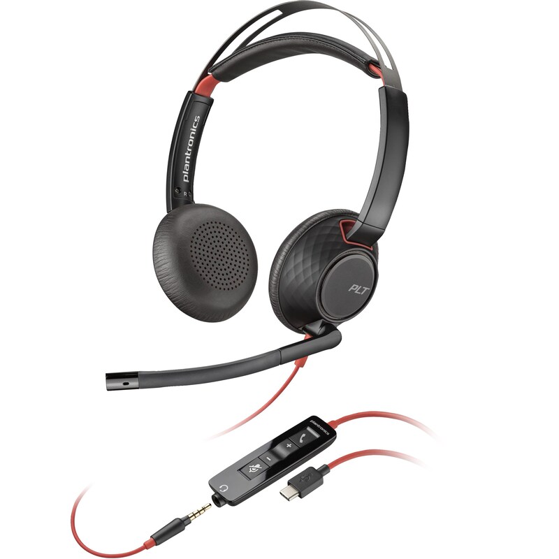 Poly Headset Blackwire USB 5220 Stereo USB +  3,5mm Klinke