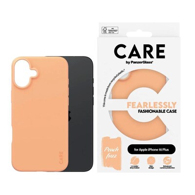 CARE by PanzerGlass® Fashionable Case Peachy iPhone 16 Plus