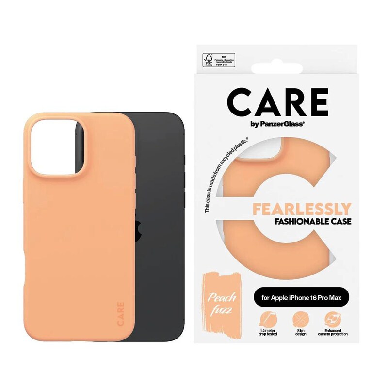 CARE by PanzerGlass® Fashionable Case Peachy iPhone 16 Pro Max