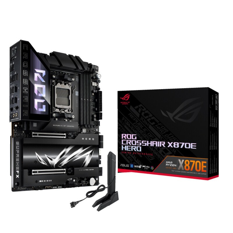 ASUS ROG CROSSHAIR X870E HERO ATX Mainboard Sockel AM5 HDMI/WIFI/USB4