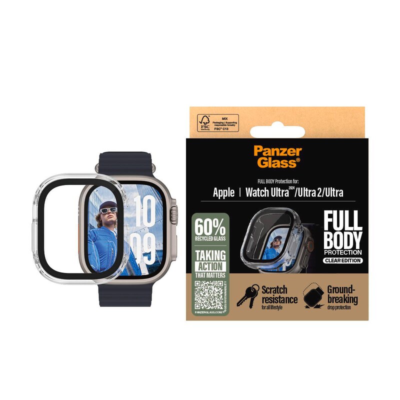 PanzerGlass Snappie Full Body Clear Apple Watch Ultra 2024