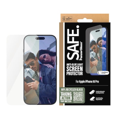 SAFE. by PanzerGlass Anti-Blue Light Displayschutz iPhone 16 Pro UWF