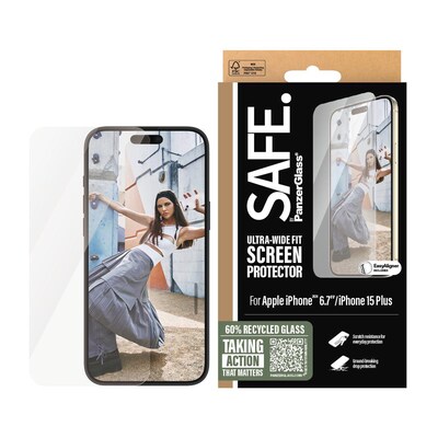 SAFE. by PanzerGlass Displayschutz iPhone 16 Plus UWF