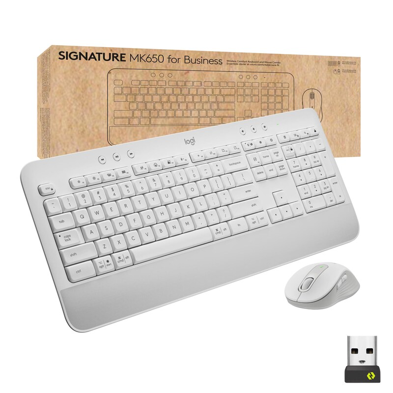 Logitech Signature MK650 Combo for Business, Off-White