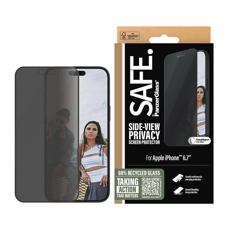 SAFE. by PanzerGlass Privacy Displayschutz iPhone 16 Plus UWF