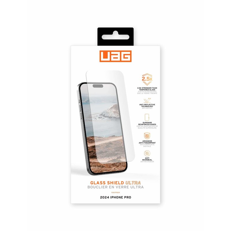 UAG Urban Armor Gear Ultra Schott Tempered Glass Displayschutz iPhone 16 Pro