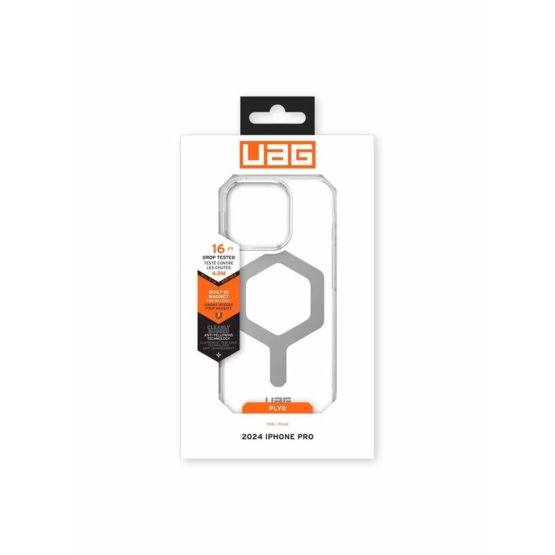 Plyo MagSafe günstig Kaufen-UAG Urban Armor Gear Plyo MagSafe Case Apple iPhone 16 Pro ice (transparent/silber). UAG Urban Armor Gear Plyo MagSafe Case Apple iPhone 16 Pro ice (transparent/silber) <![CDATA[• Farbe: Transparent, kompatibel zu iPhone 16 Pro • Backcover aus Kunststoff 