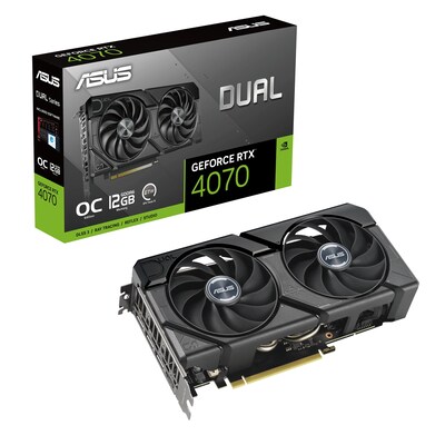 Image of ASUS DUAL GeForce RTX 4070 EVO OC Gaming Grafikkarte 12GB GDDR6, 1xHDMI 21a, 3xDP 14a