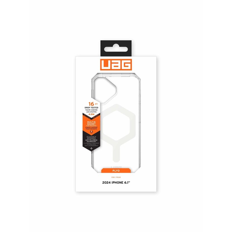 Plyo MagSafe günstig Kaufen-UAG Urban Armor Gear Plyo MagSafe Case Apple iPhone 16 ice (transparent/weiß). UAG Urban Armor Gear Plyo MagSafe Case Apple iPhone 16 ice (transparent/weiß) <![CDATA[• Farbe: Transparent, kompatibel zu iPhone 16 • Backcover aus Kunststoff • Beso