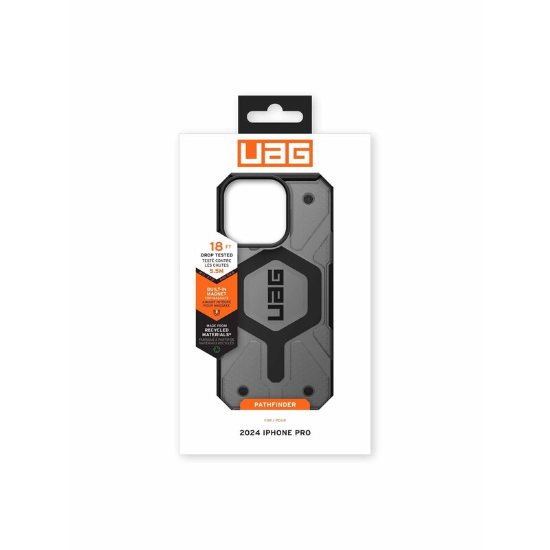 UAG Urban Armor Gear Pathfinder MagSafe Case Apple iPhone 16 Pro ash (transparent/grau)