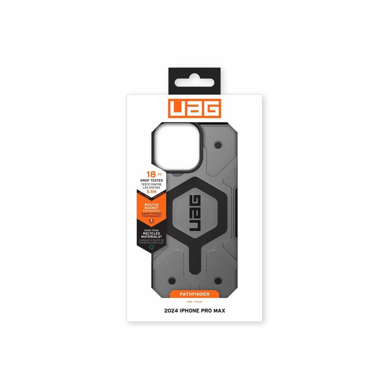 UAG Urban Armor Gear Pathfinder MagSafe Case Apple iPhone 16 Pro Max ash (transparent/grau)