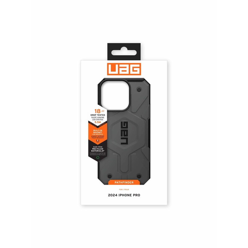 UAG Urban Armor Gear Pathfinder MagSafe Case Apple iPhone 16 Pro silber