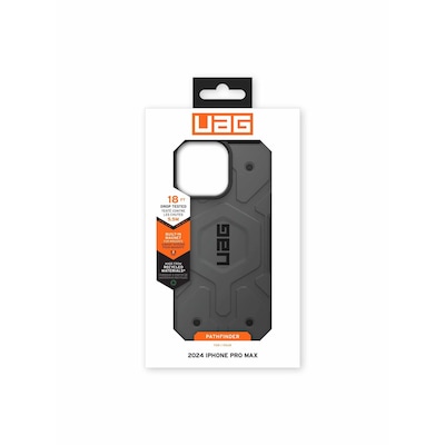 UAG Urban Armor Gear Pathfinder MagSafe Case Apple iPhone 16 Pro Max silber