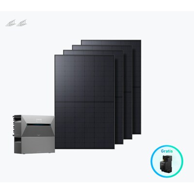 Image of Anker SOLIX Solarbank 2 Pro Flachdach Investitionsset