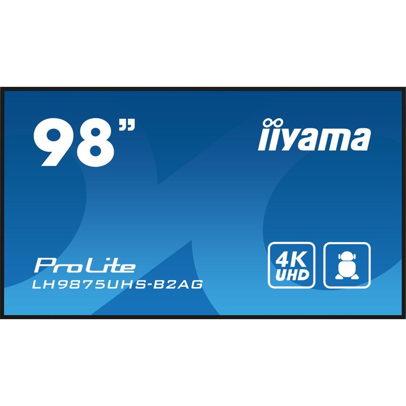 iiyama ProLite LH9875UHS-B2AG 247,7cm (98") 4K Digital Signage Monitor 16:9 HDMI/DP