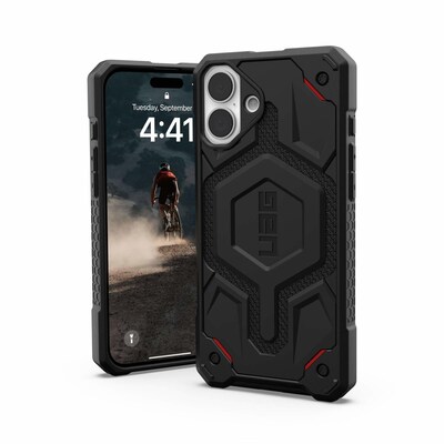 UAG Urban Armor Gear Monarch Pro MagSafe Case Apple iPhone 16 Plus kevlar schwarz