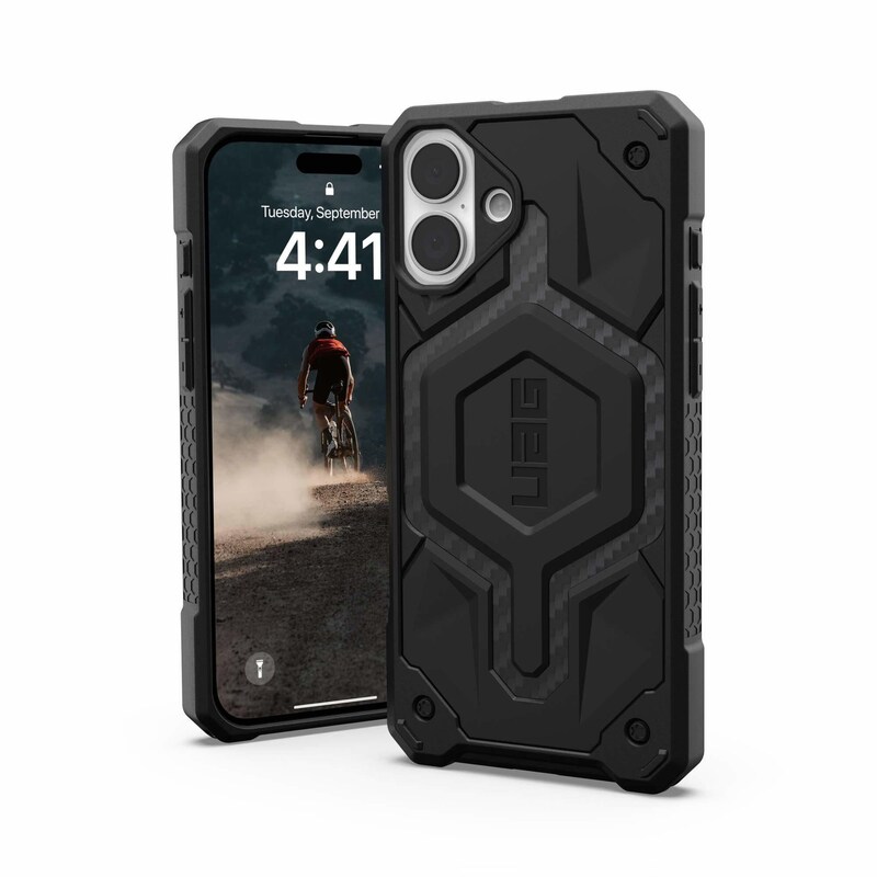 UAG Urban Armor Gear Monarch Pro MagSafe Case Apple iPhone 16 Plus carbon fiber