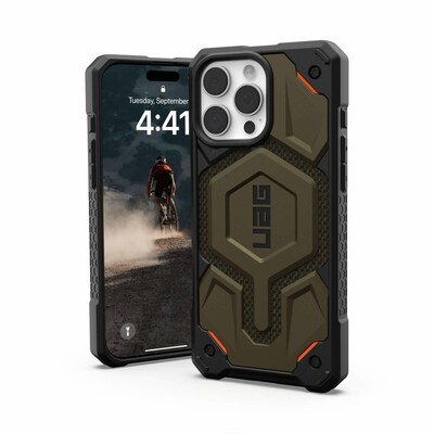 UAG Urban Armor Gear Monarch Pro MagSafe Case Apple iPhone 16 Pro Max kevlar element grün