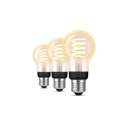 Philips Hue White Ambiance E27 A60 Dreierpack Filament 550lm