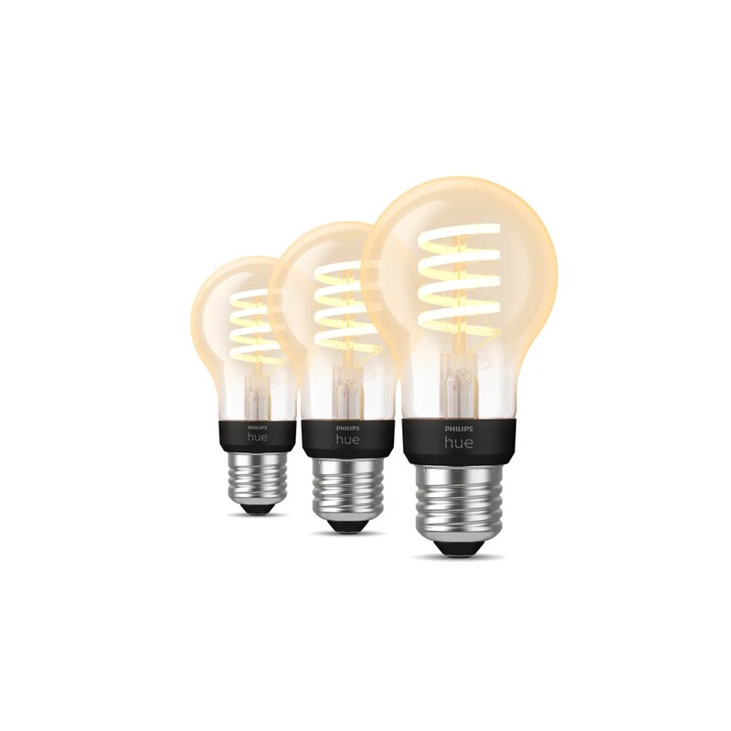Philips Hue White Ambiance E27 A60 Dreierpack Filament 550Lm 929002477504
