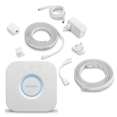 Philips Hue Lightstrip Plus Set 2m Basis + 1m Verlängerung + Hue Bridge