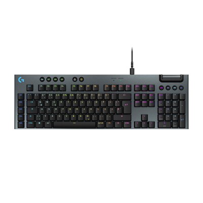 Logitech G915 X (kabelgebunden) Tactile-Switches, Schwarz, KEYCONTROL, mechanische GL-Schalter und LIGHTSYNC RGB