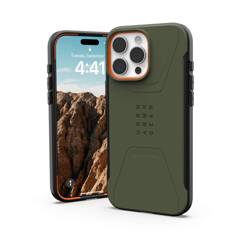 UAG Urban Armor Gear Civilian MagSafe Case Apple iPhone 16 Pro Max olive drab