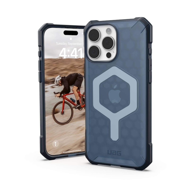 UAG Urban Armor Gear Essential Armor MagSafe Case Apple iPhone 16 Pro Max cloud blau (transparent)