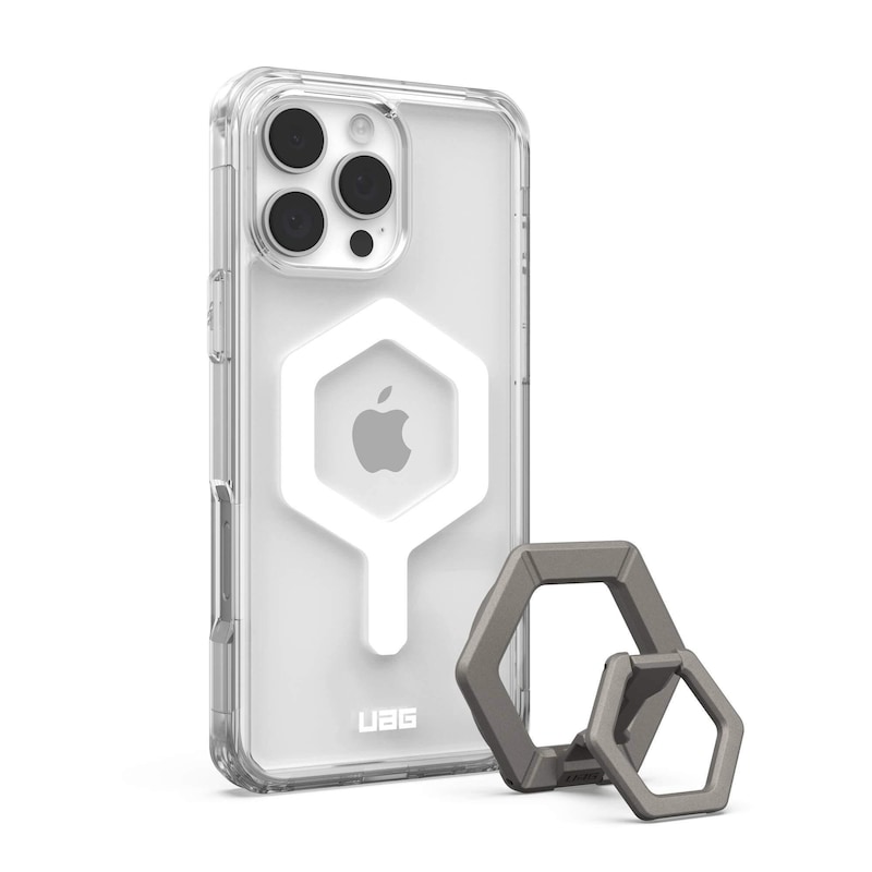 der am günstig Kaufen-UAG Bundle Plyo MagSafe Case & Magnetic Halterung Apple iPhone 16 Pro Max. UAG Bundle Plyo MagSafe Case & Magnetic Halterung Apple iPhone 16 Pro Max <![CDATA[• Farbe: Grau, kompatibel zu iPhone 16 Pro Max • Backcover aus Kunststoff • Besonderheite