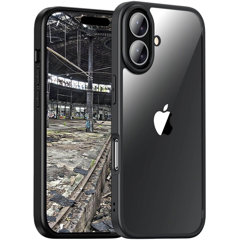 JT Berlin BackCase Pankow Hybrid Apple iPhone 16 Plus schwarz/transparent