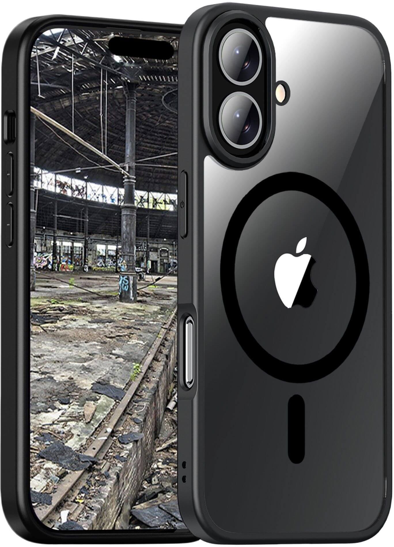 JT Berlin BackCase Pankow Hybrid MagSafe Apple iPhone 16 Plus schwarz/transparent