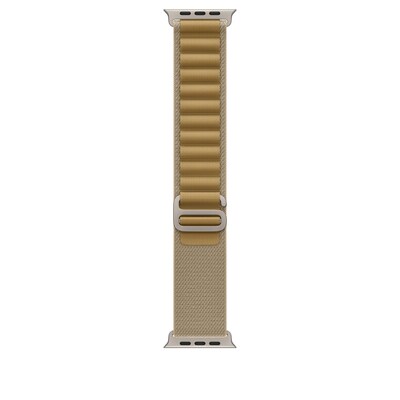 Apple Watch Alpine Loop Armband für Watch Ultra 49mm Mandel / Titan natur (L)