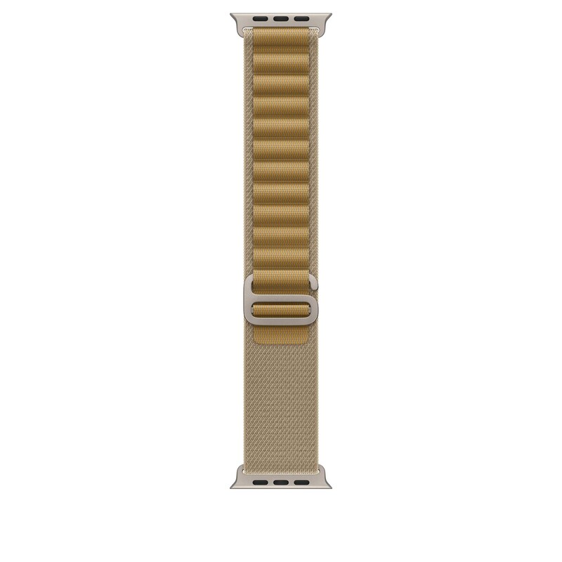 Apple Watch Alpine Loop Armband für Watch Ultra 49mm Mandel / Titan natur (L)