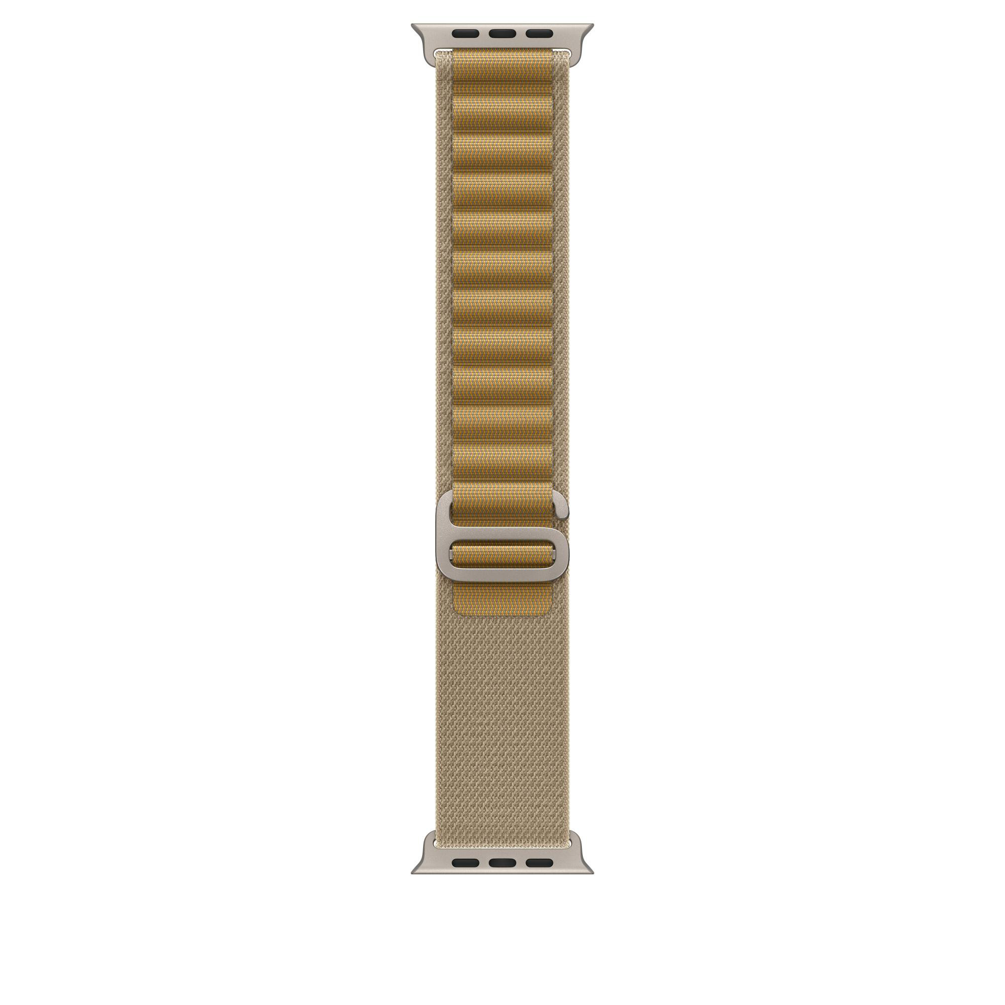 Apple Watch Alpine Loop Armband für Watch Ultra 49mm Mandel / Titan natur (S)