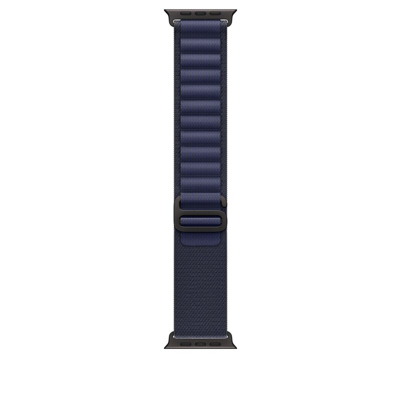 Apple Watch Alpine Loop Armband für Watch Ultra 49mm Marine / Titan schwarz (L)